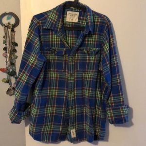 Abercrombie & Fitch flannel shirt size boys  XL